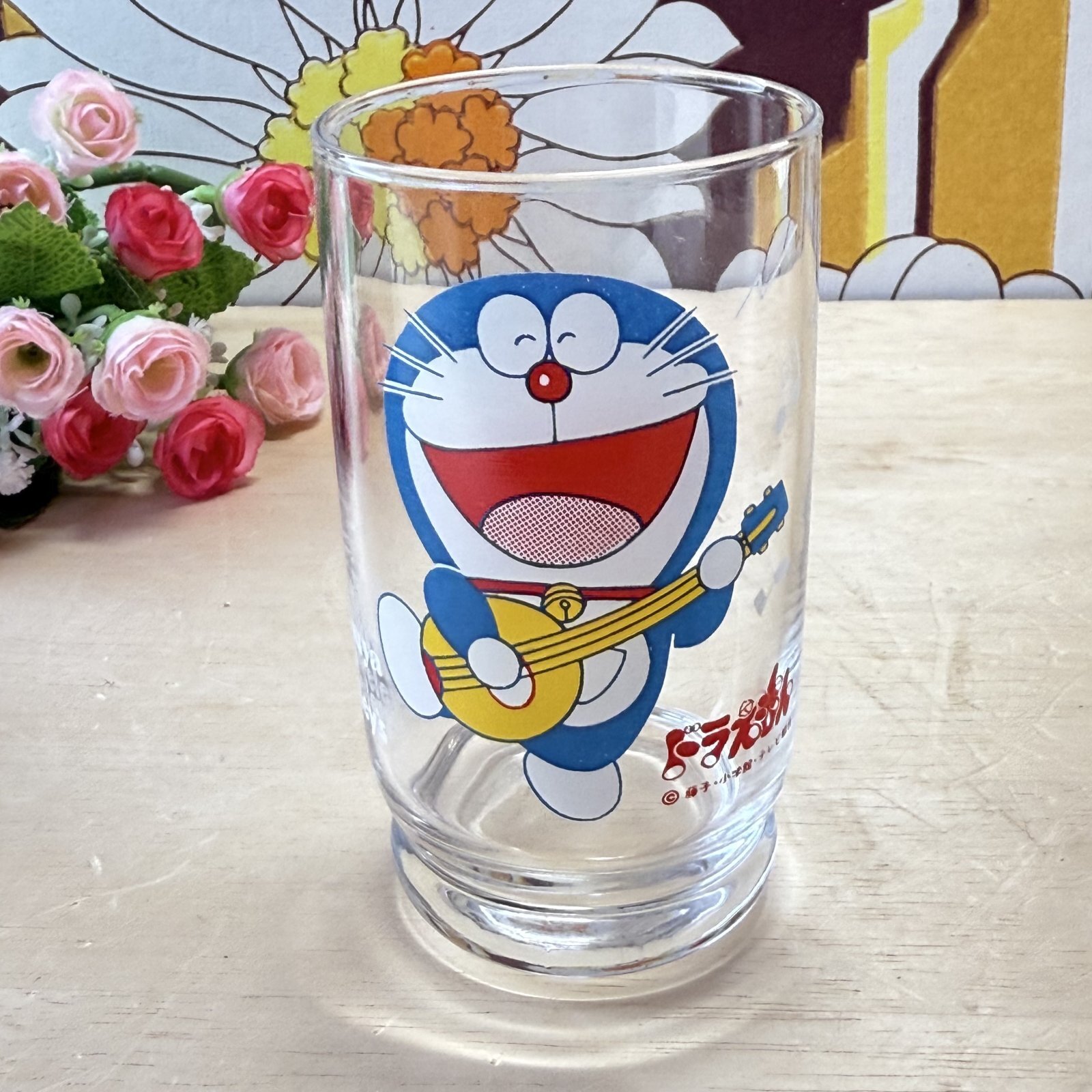 三ツ矢サイダー バヤリース ドラえもん ドラミちゃん ノベルティグラス