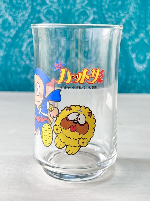 忍者ハットリ君グラス ガラスコップ 藤子不二雄Ⓐ G427