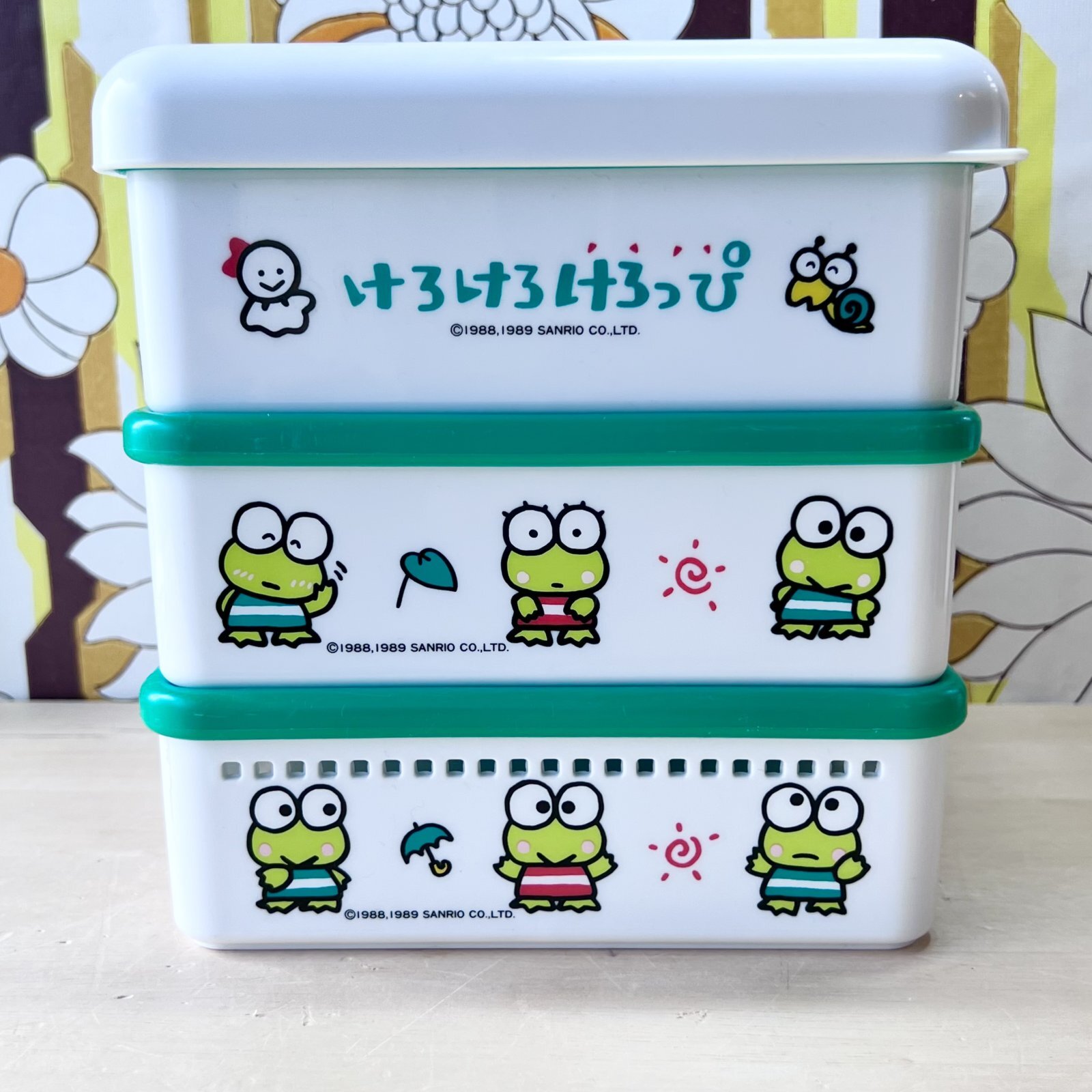 けろけろけろっぴ 1989年製 SANRIO オールドサンリオ 三段ピクニック