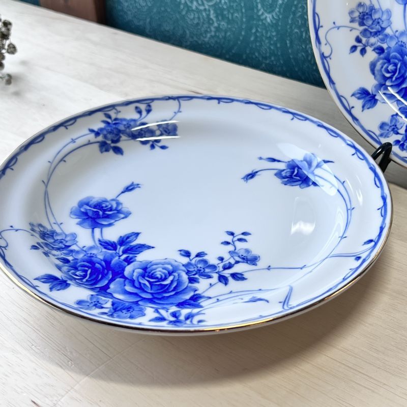 TABLE WARE NT ブルーローズ 24cmプレート皿 各枚数 青い薔薇