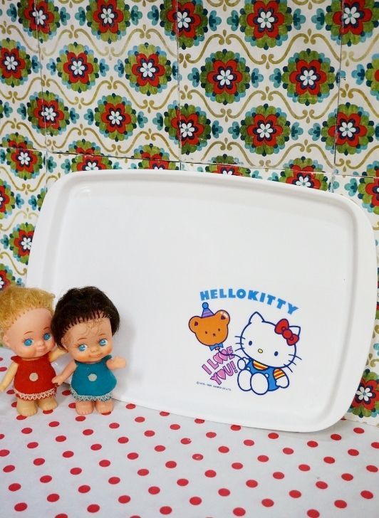 サンリオ ハローキティ 1985年 ファンシートレイ 食器トレー PS217