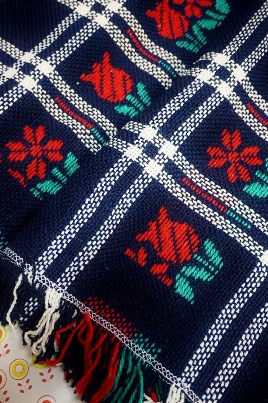 レトロポップ こたつ上掛け チューリップお花柄 マルチカバー NS335