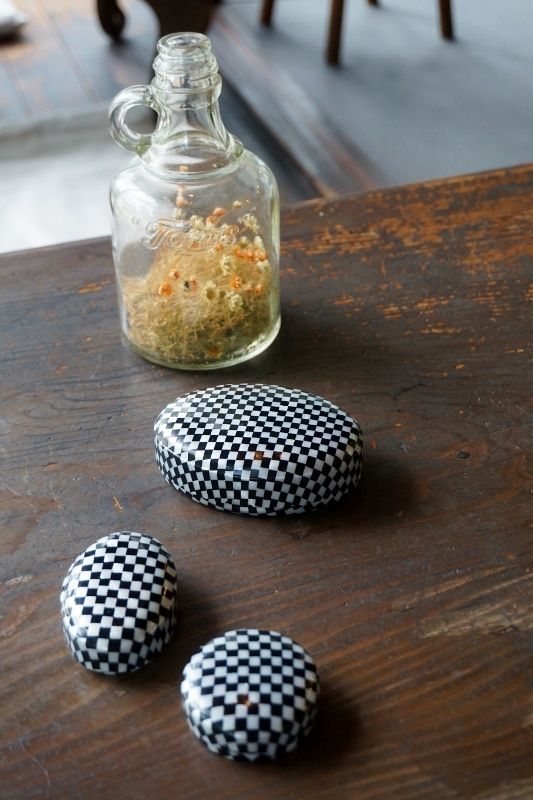 東京葛飾セルロイド 市松模様 小物入れ 各種 絶盤品 希少 日本製 M16