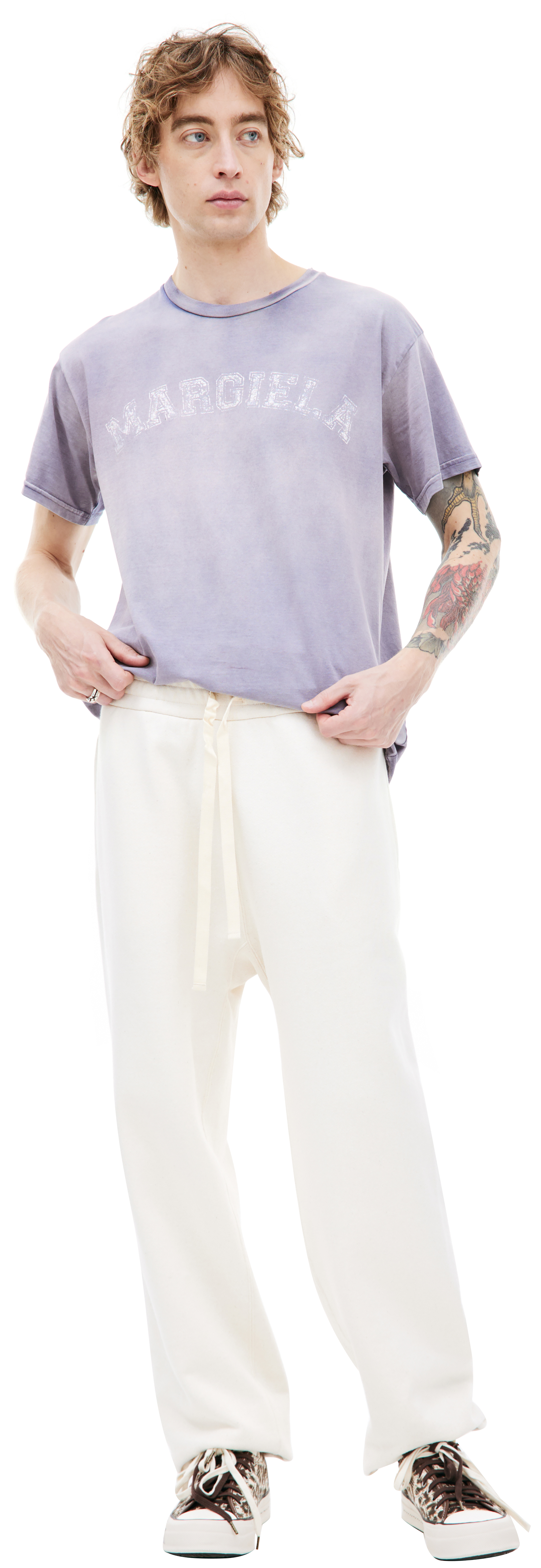 Buy Jil Sander men beige cotton sweatpants for $290 online on SV77