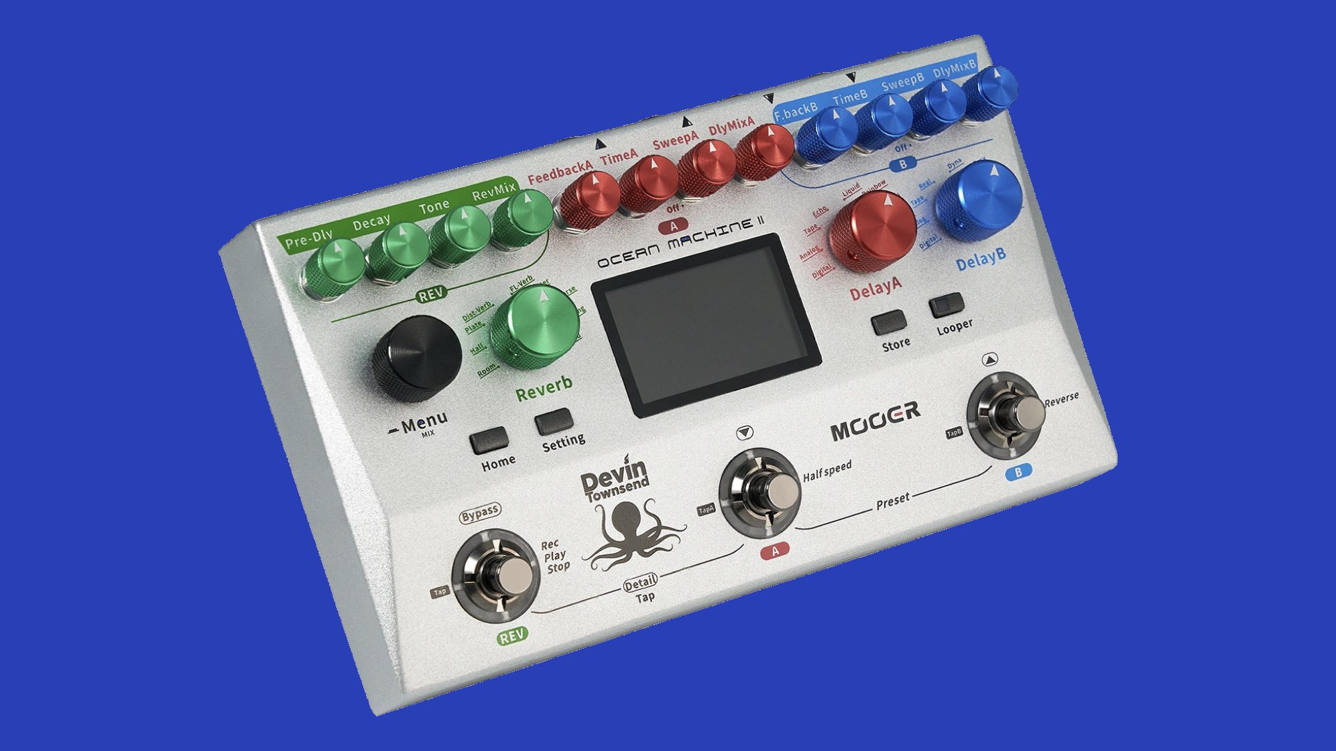 Mooer Ocean Machine II, Devin Townsend's delay and reverb pedal