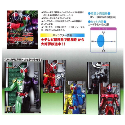 食玩王国オフィシャルウェブサイト 仮面ライダーWコレクションカード